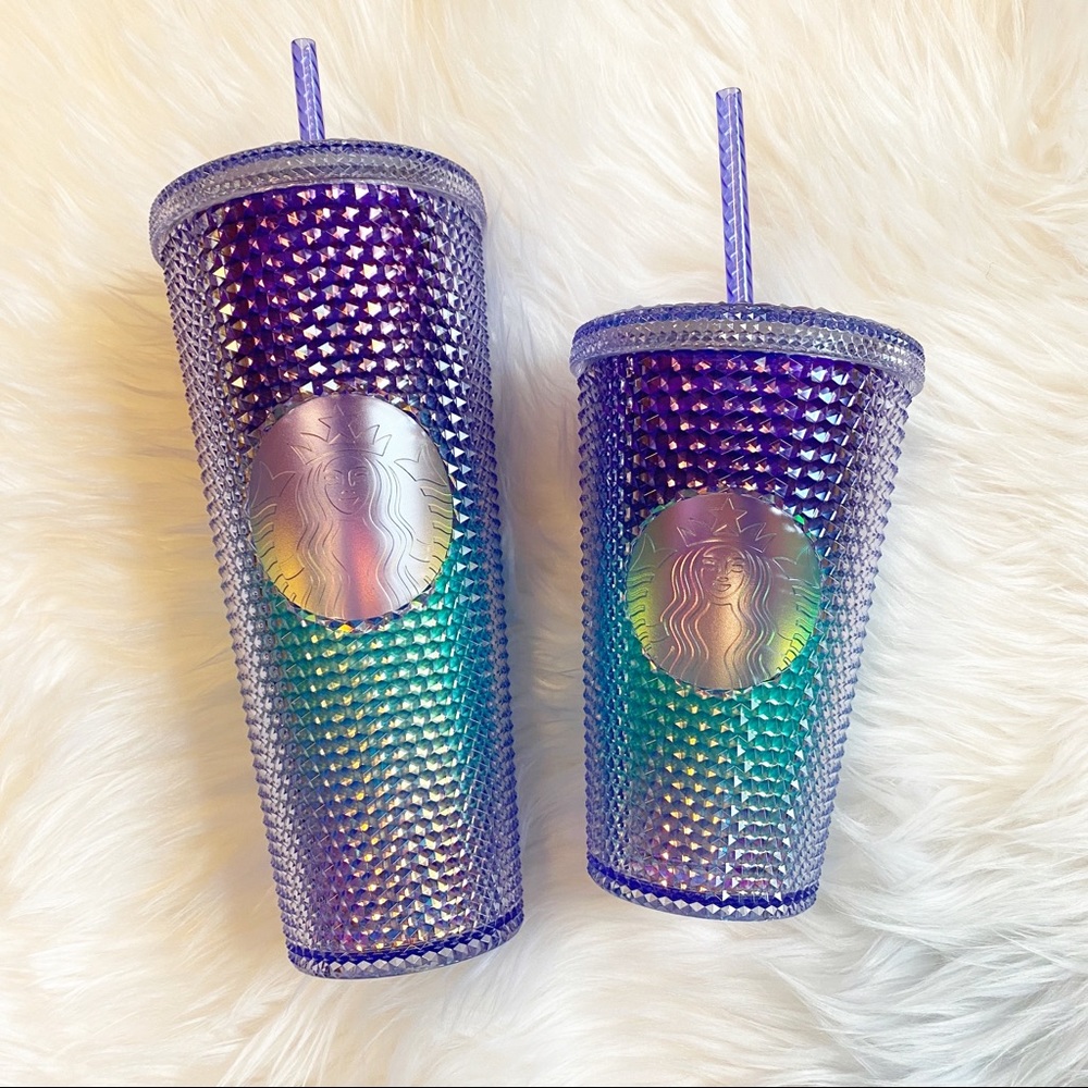 NWT Starbucks 2021 Mermaid Studded Venti and Grande Set